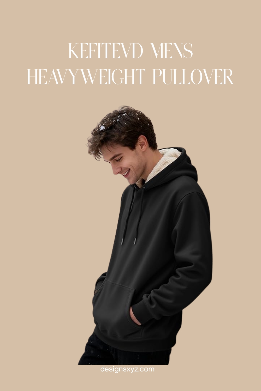 KEFITEVD Mens Heavyweight Pullover