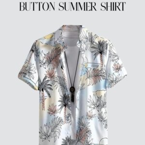 Leriya Fashion Mens Casual Button Down Summer Shirt