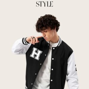Mens Bomber Jacket Baseball Style
