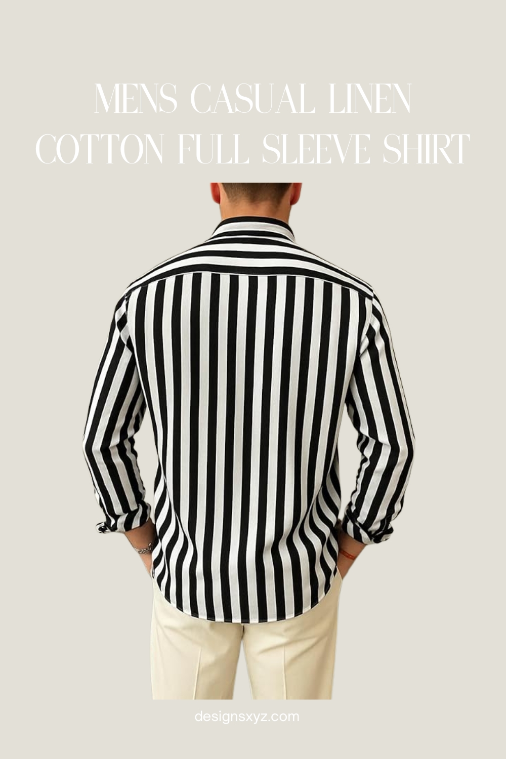 Mens Casual Cotton Shirt - Image 4