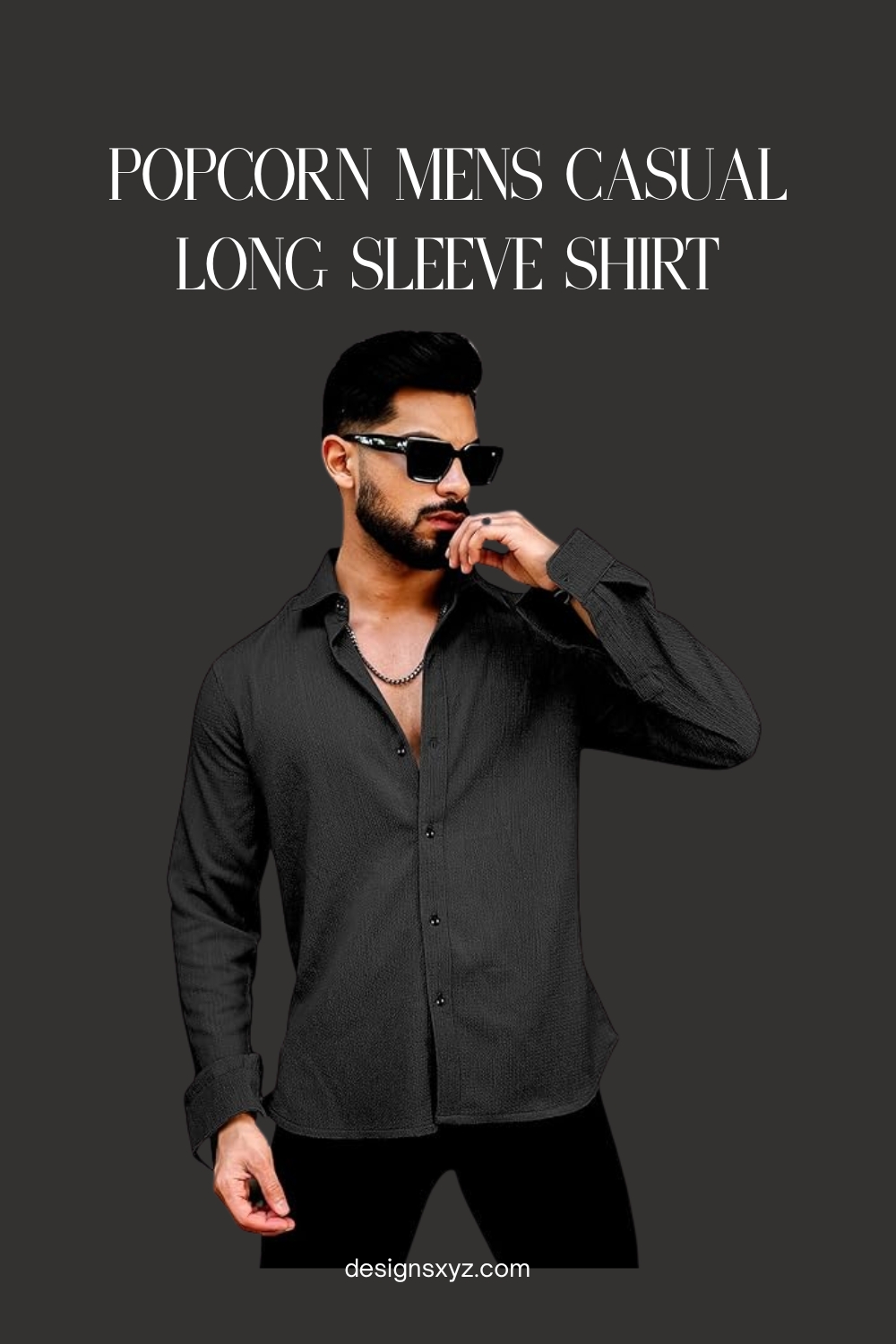 Popcorn Mens Long Sleeve Shirt