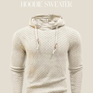 Zaitun Mens Knitted Hoodie Sweater