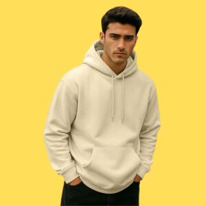 Veirdo Mens Cotton Fleece Regular Fit Hooded Sweatshirt