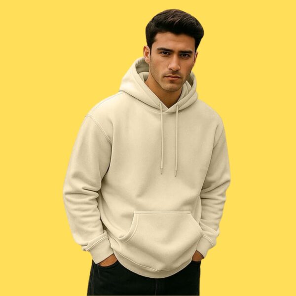 Veirdo Mens Cotton Fleece Regular Fit Hooded Sweatshirt